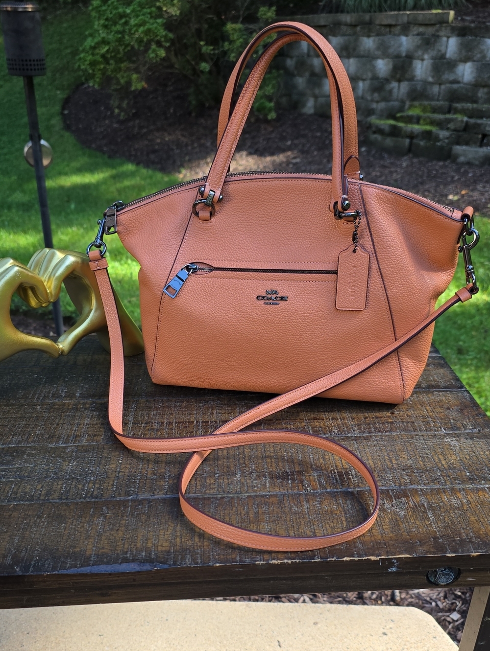 Coach Prairie Pebbled Leather Satchel